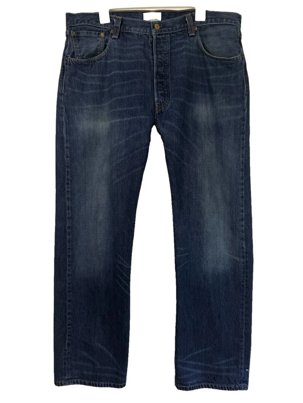 Vintage Levis 501 Jeans Mens 40x32 Blue Denim Button Fly Straight Leg